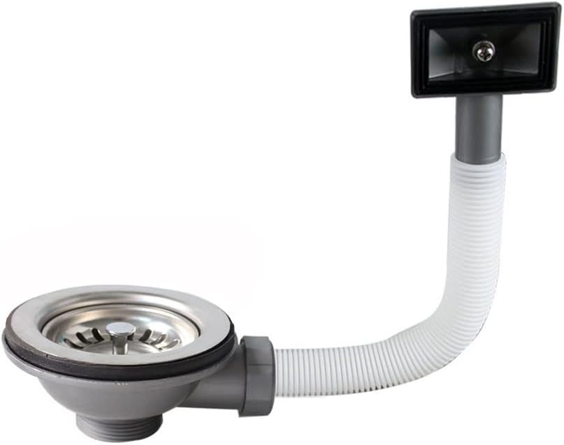 Siphon Für Küchenspülen, 110 Mm, Edelstahl, Für Spülbecken Mit 8,31 Cm Öffnung