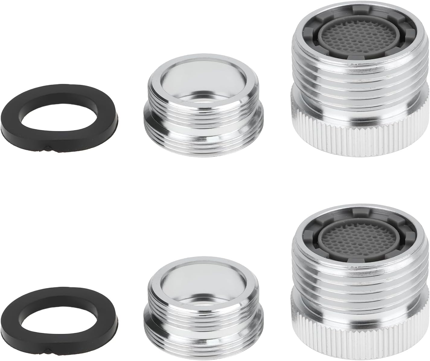 Sets Wasserhahnadapter 24 Mm Auf 22 Mm M22 Innengewinde Auf 3/4" Innengewinde, Kompatibel Mit Standard-3/4"-gartenschläuchen
