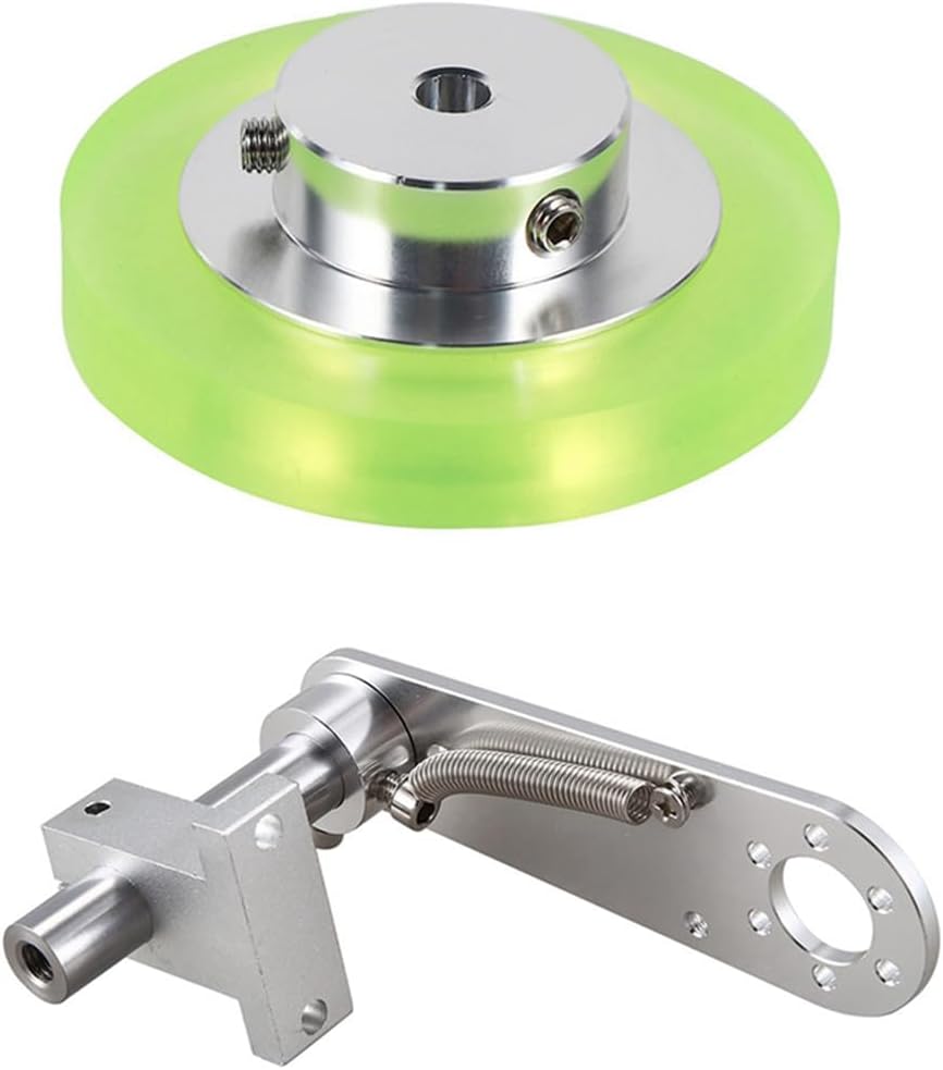 200 Mm Industrielles Messrad Aus Aluminium-polyurethan Mit 20 Mm Aluminium-encoder-montagehalterung