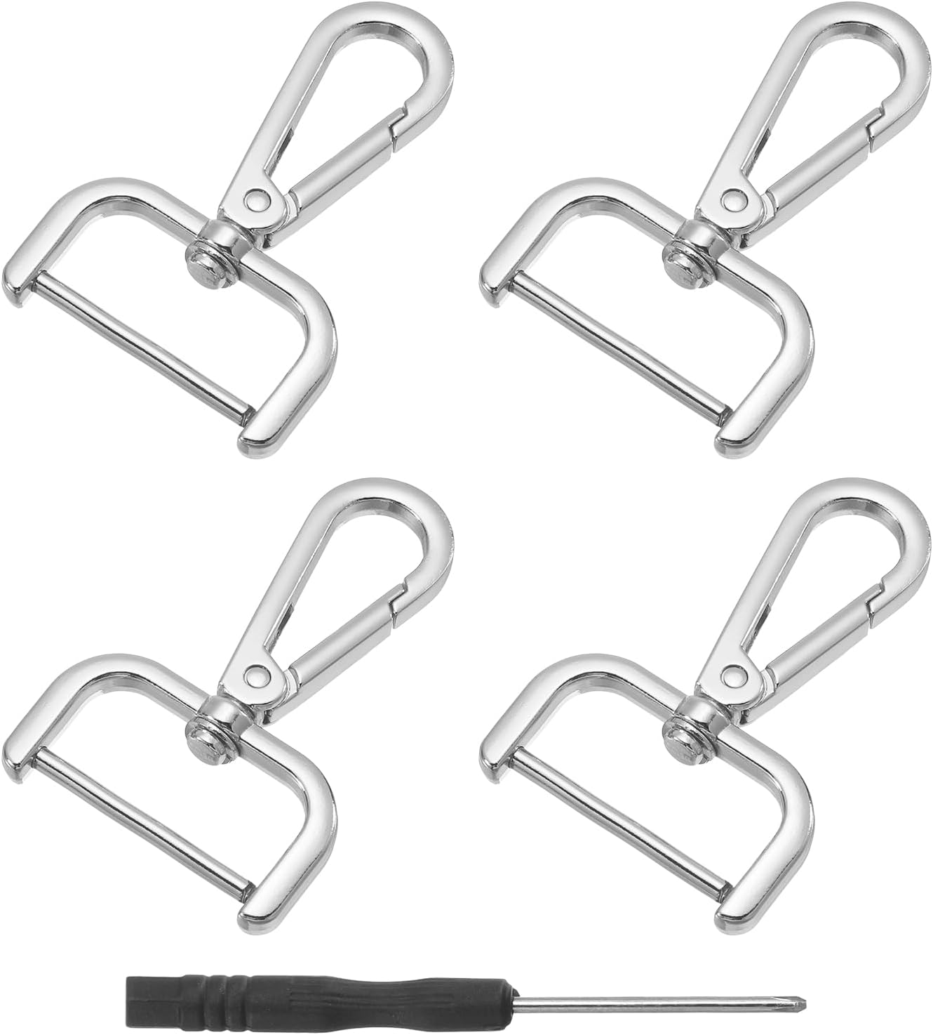 Stück Drehbare Hakenverschlüsse 32 Mm (1,25 Zoll) Silber