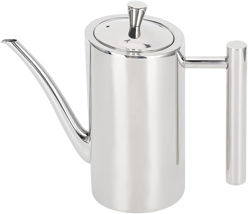 Ölspenderflasche Aus Edelstahl Mit Ergonomischem Griff Und Auslaufsicherem Deckel Zur Aufbewahrung Von Küchengewürzen, 500 Ml 700 Ml (ausführung Mit Geradem Griff – 0,5 L)