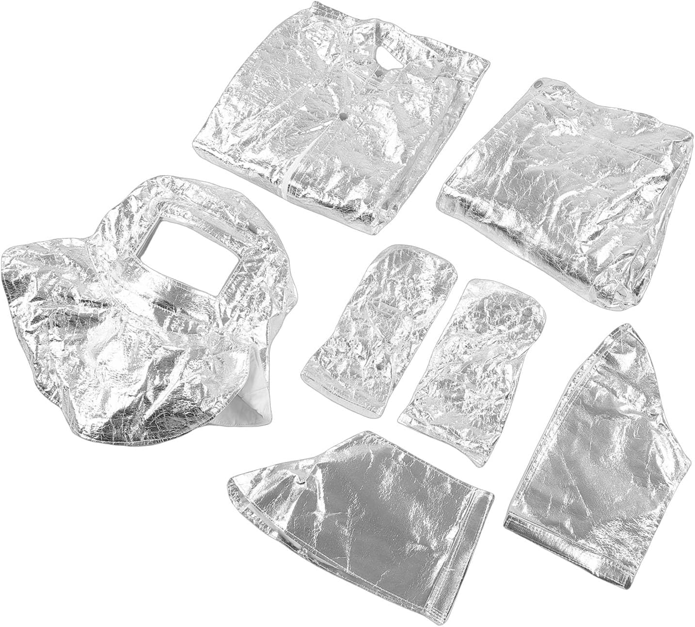 Hochtemperaturbeständiger, Flammhemmender Overall Für Feuerwehrleute, Luft- Und Raumfahrtmetallurgie, Silber