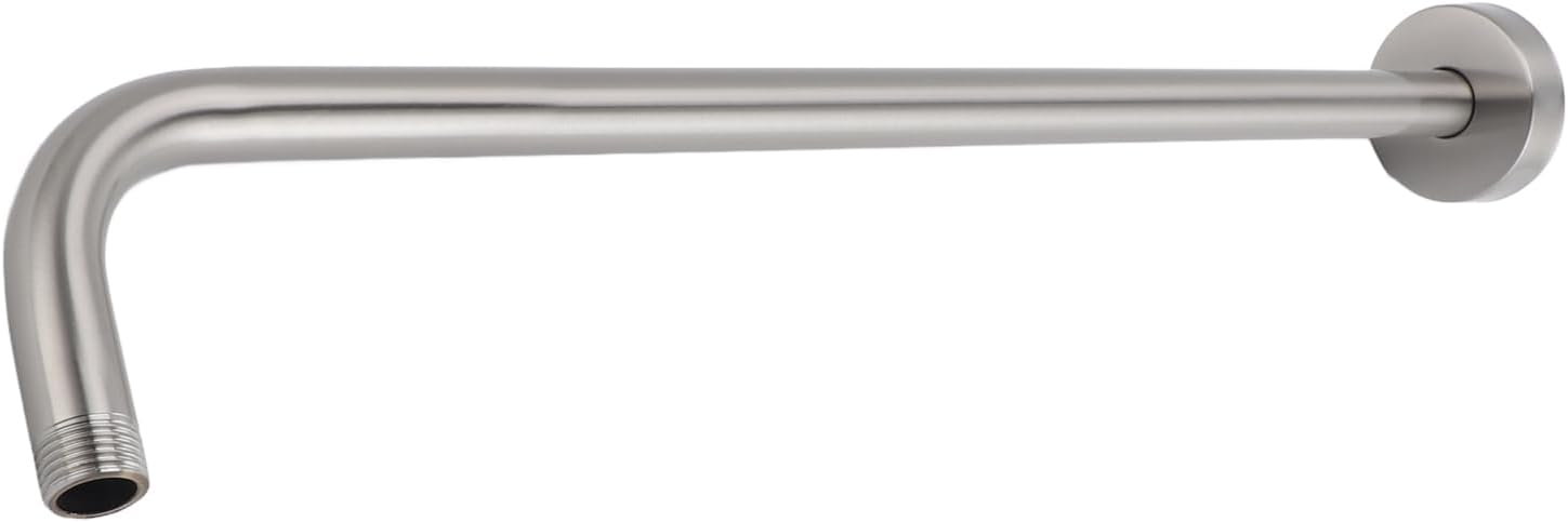 Duscharm, Npt1/2 Edelstahl-wandverlängerungsrohr, Verdeckter Duschkopf Mit Flansch, Ideal Für Universelle Systeminstallation (gebürstet)