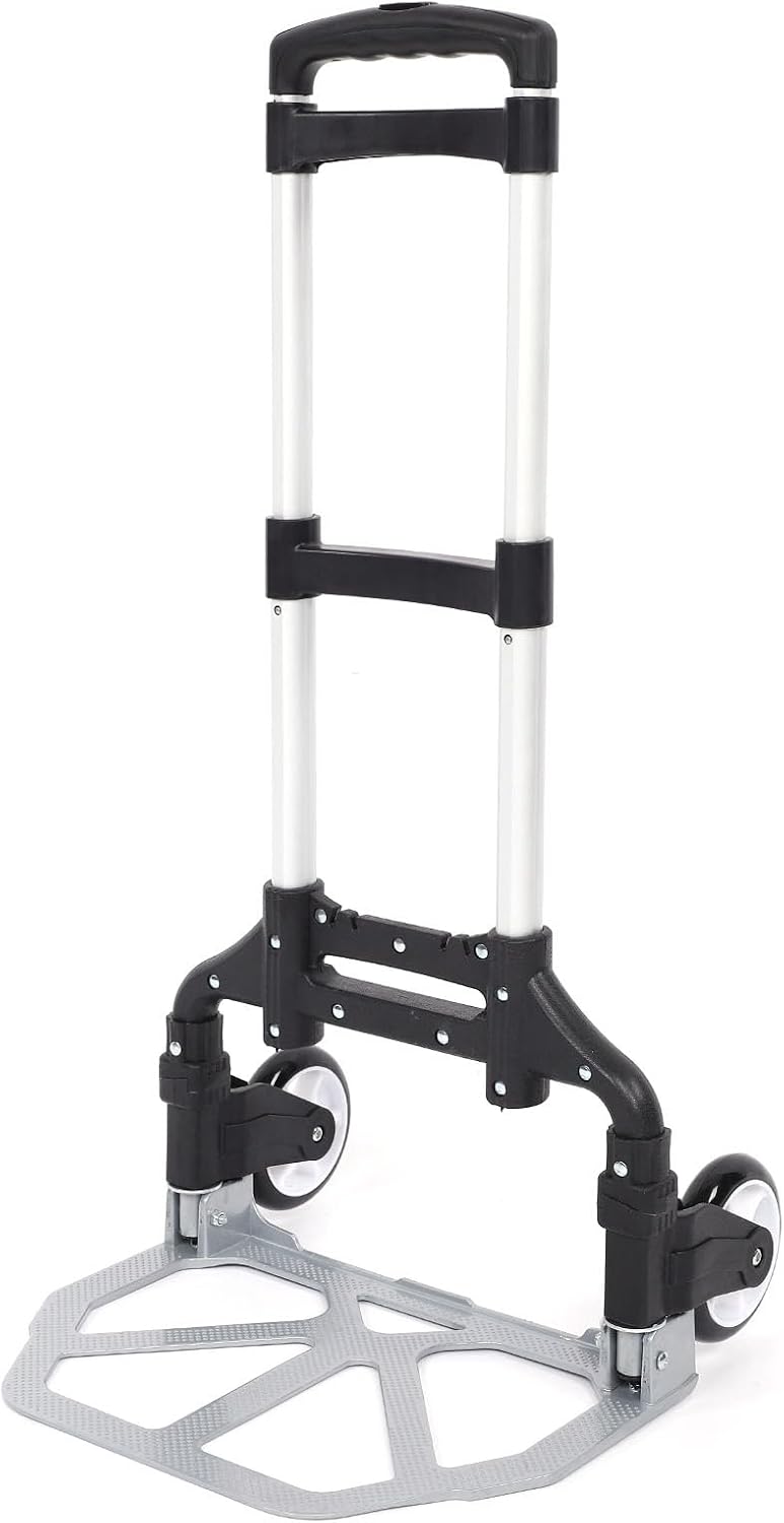 Klappbarer Handwagen 80 Kg, Schwerlast-gepäckwagen Aus Aluminium Mit