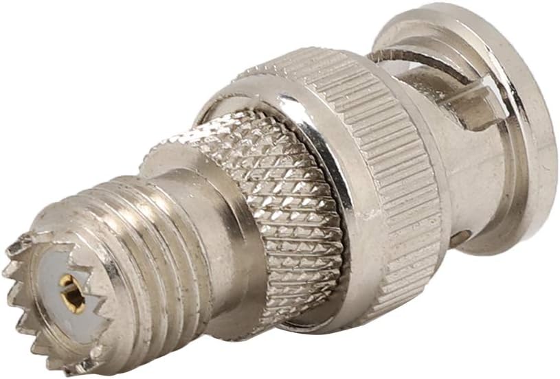 Bnc Mini-uhf Auf Jk-adapter, Messingbeschichteter Stecker Für Funkantenne, Wlan-koaxialkabel, 2 Stück