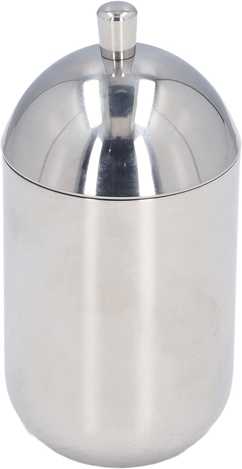 Wattestäbchenhalter Aus Edelstahl 304 Mit Deckel Zur Aufbewahrung, Badezimmer-organizer Für Wattebällchen Und -pads
