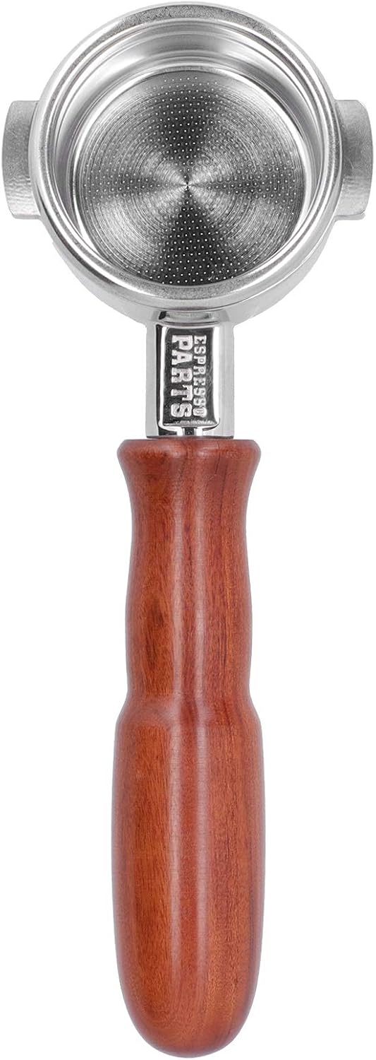 Kaffeefilter Ohne Boden, 58-mm-filterhalter, Aus Edelstahl 304, Mit Holzgriff, Visuelle Kaffeeextraktion Für