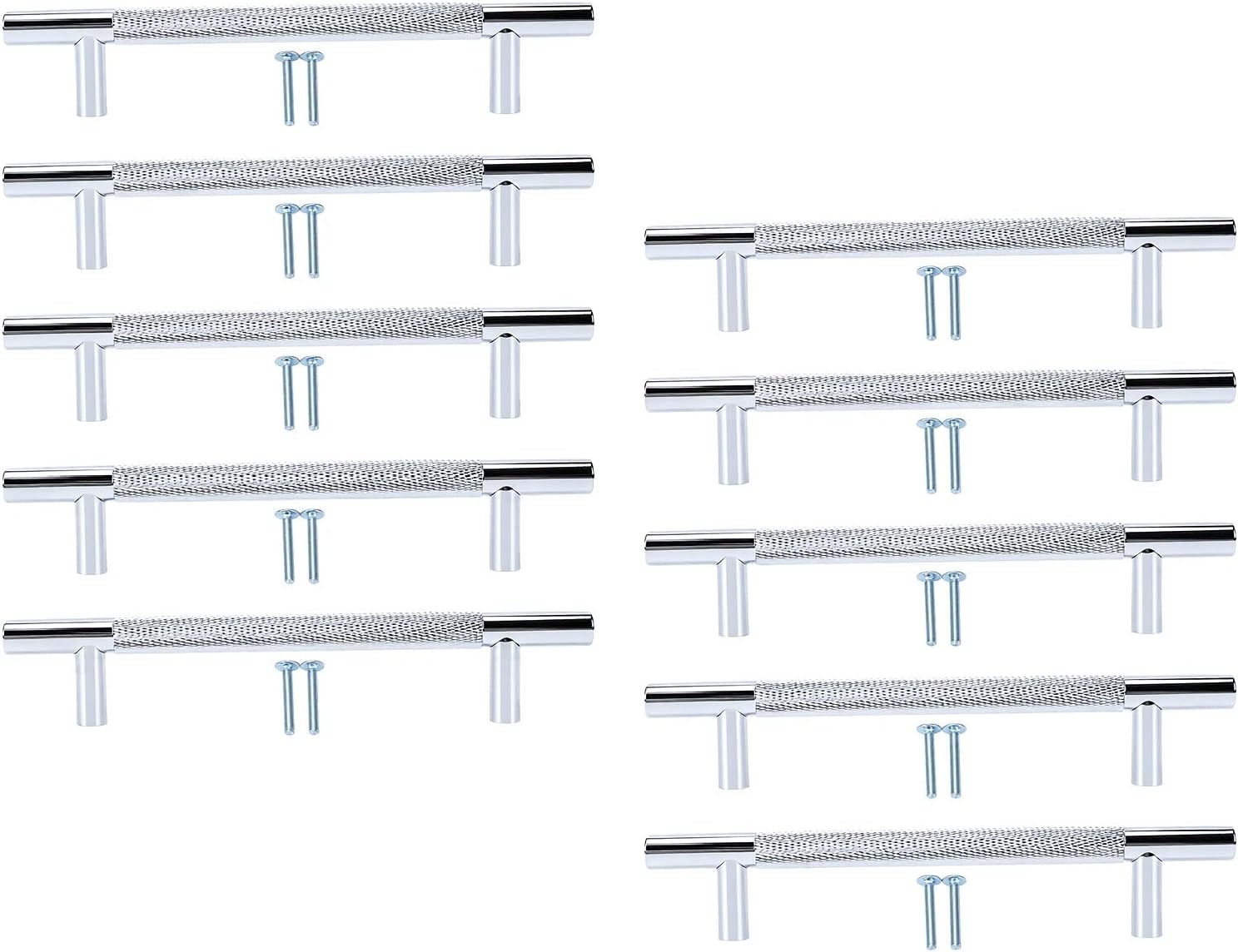 Möbelgriffe, 10er-set, 128 Mm Lochabstand