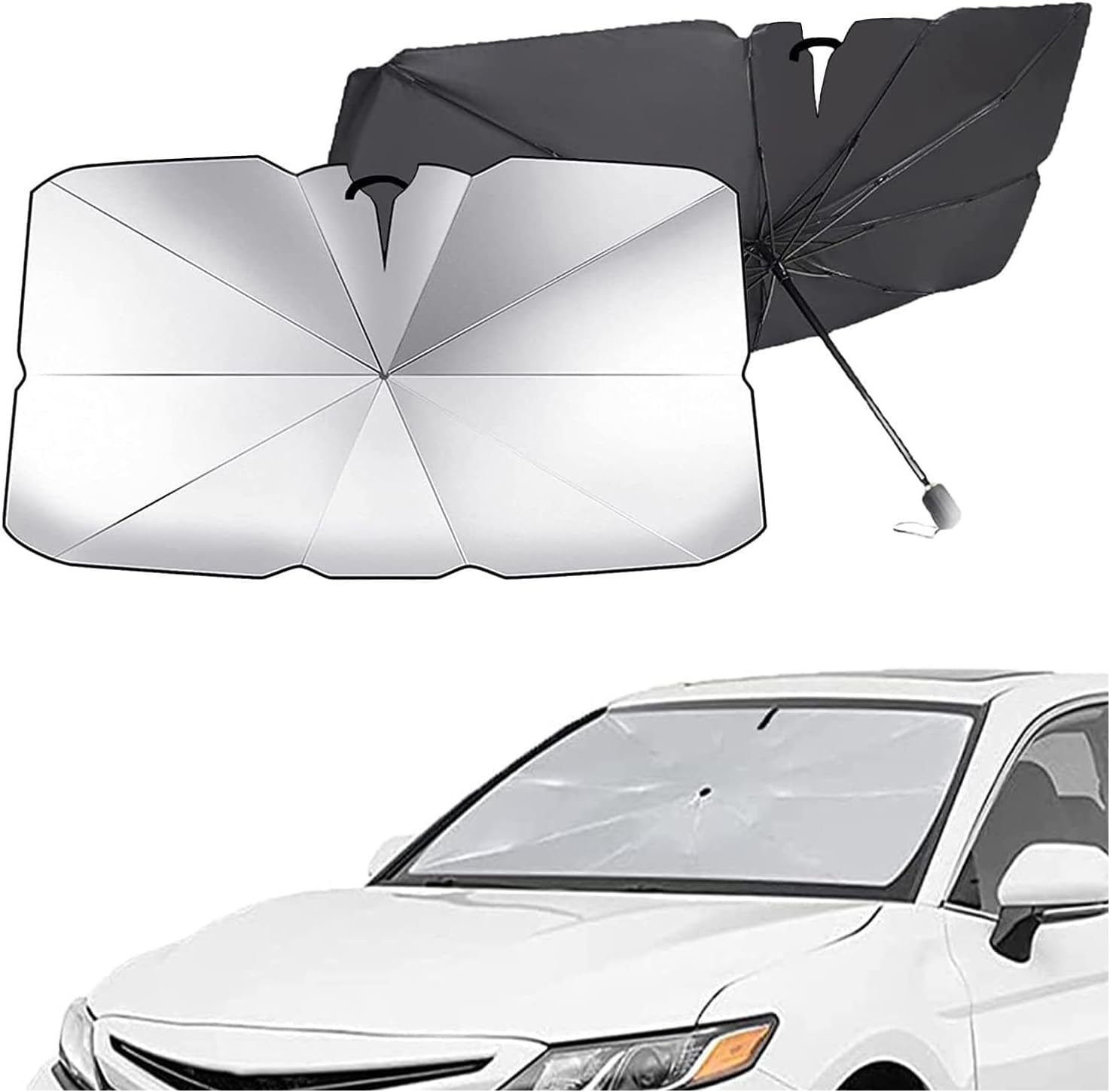 Sonnenschutz Für Renault Koleos (2017–2023), Faltbarer Sonnenschirm Im Regenschirmstil, Uv-schutz Für Die Windschutzscheibe