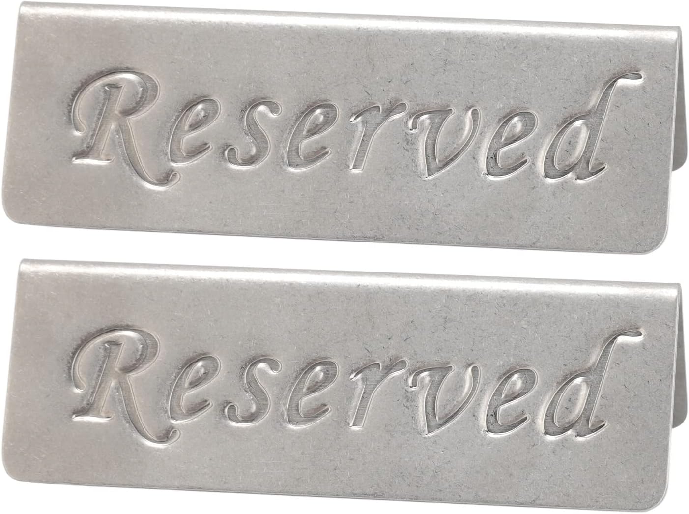 Reservierte Tischplatte Aus Doppelseitigem Edelstahl