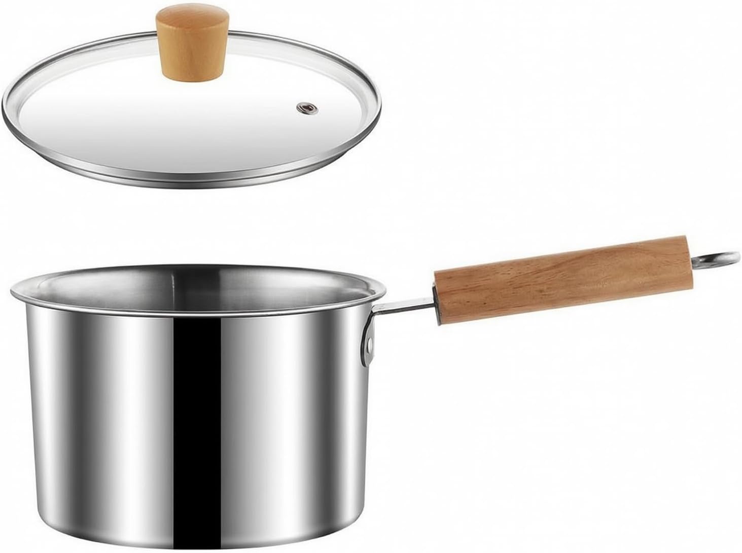 Edelstahl-kochtopf Mit Dickem Boden, 18 Cm, Topf