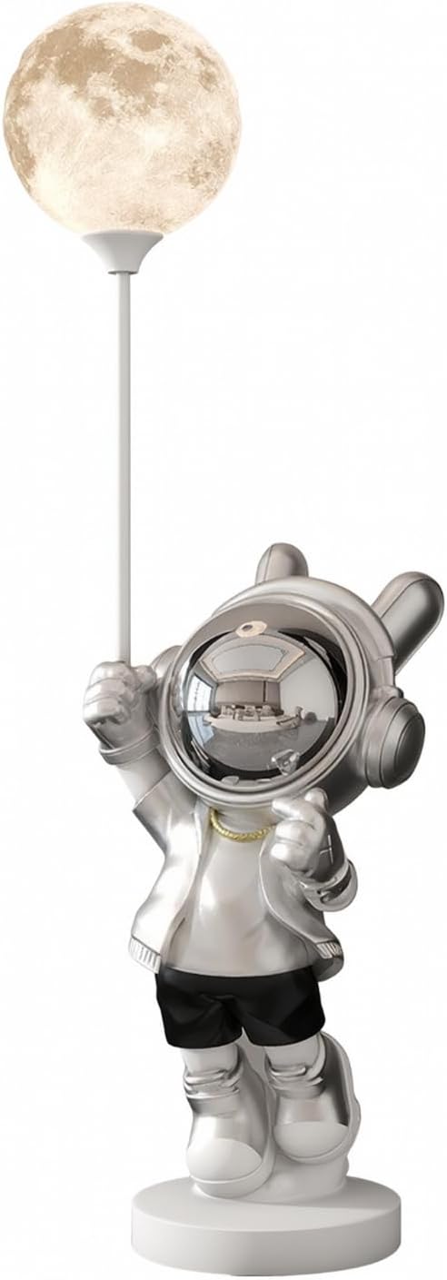 Astronautenlampe, Ambientebeleuchtung, Stil 3, Silber