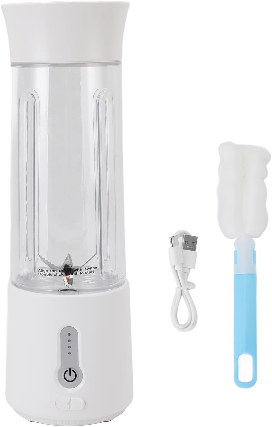 Tragbarer Smoothie-mixer Mit 6 Klingen Und Akkuanzeige