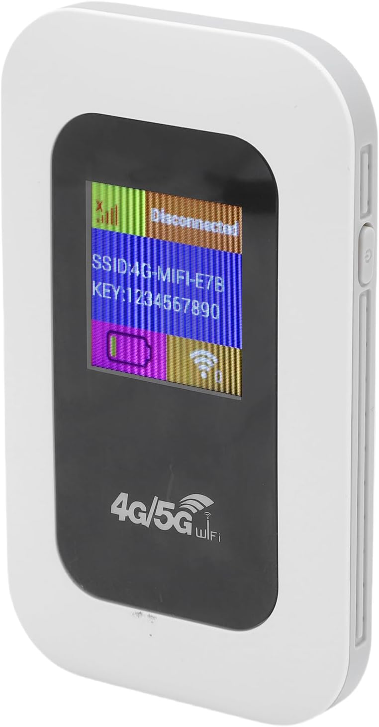300 Mbit/s 4g Lte Wlan-hotspot, Tragbarer Taschenrouter Mit Sim-kartensteckplatz Und 2100-mah-akku Für Reisen Und Camping, Anschluss Von 10 Geräten Möglich