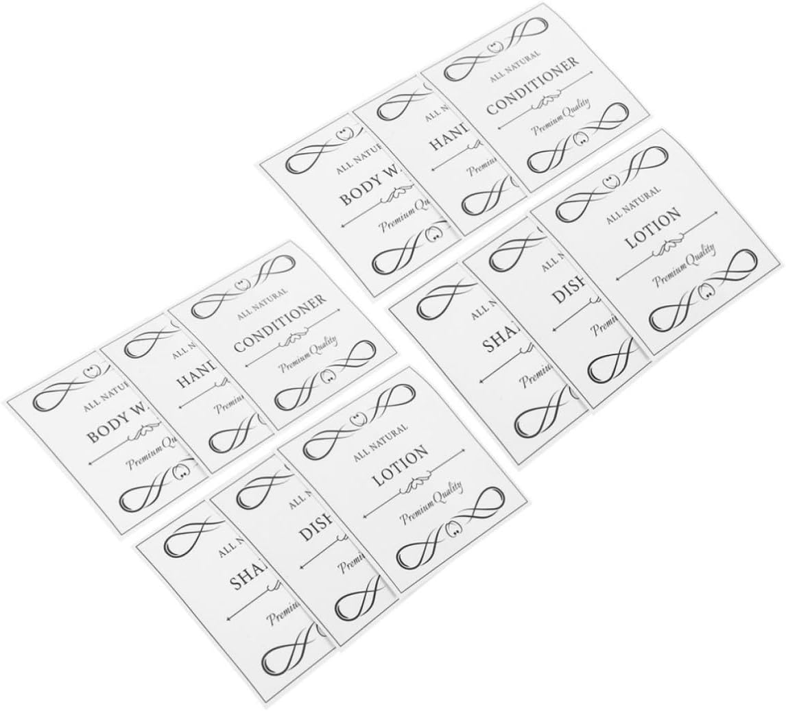 12-teiliges Set Pvc-seifenetiketten, Wasserfest