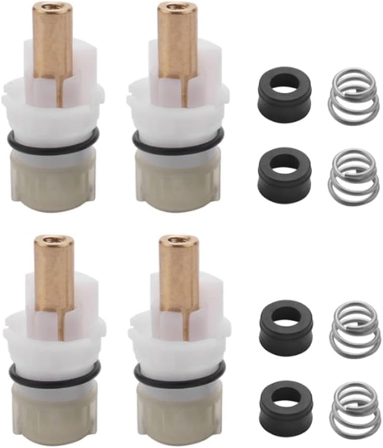 Set Mit 4 Ersatz-wasserhahnspindeln Rp25513 Mit Gummidichtungen Und Federn Für Küchenreparatursets