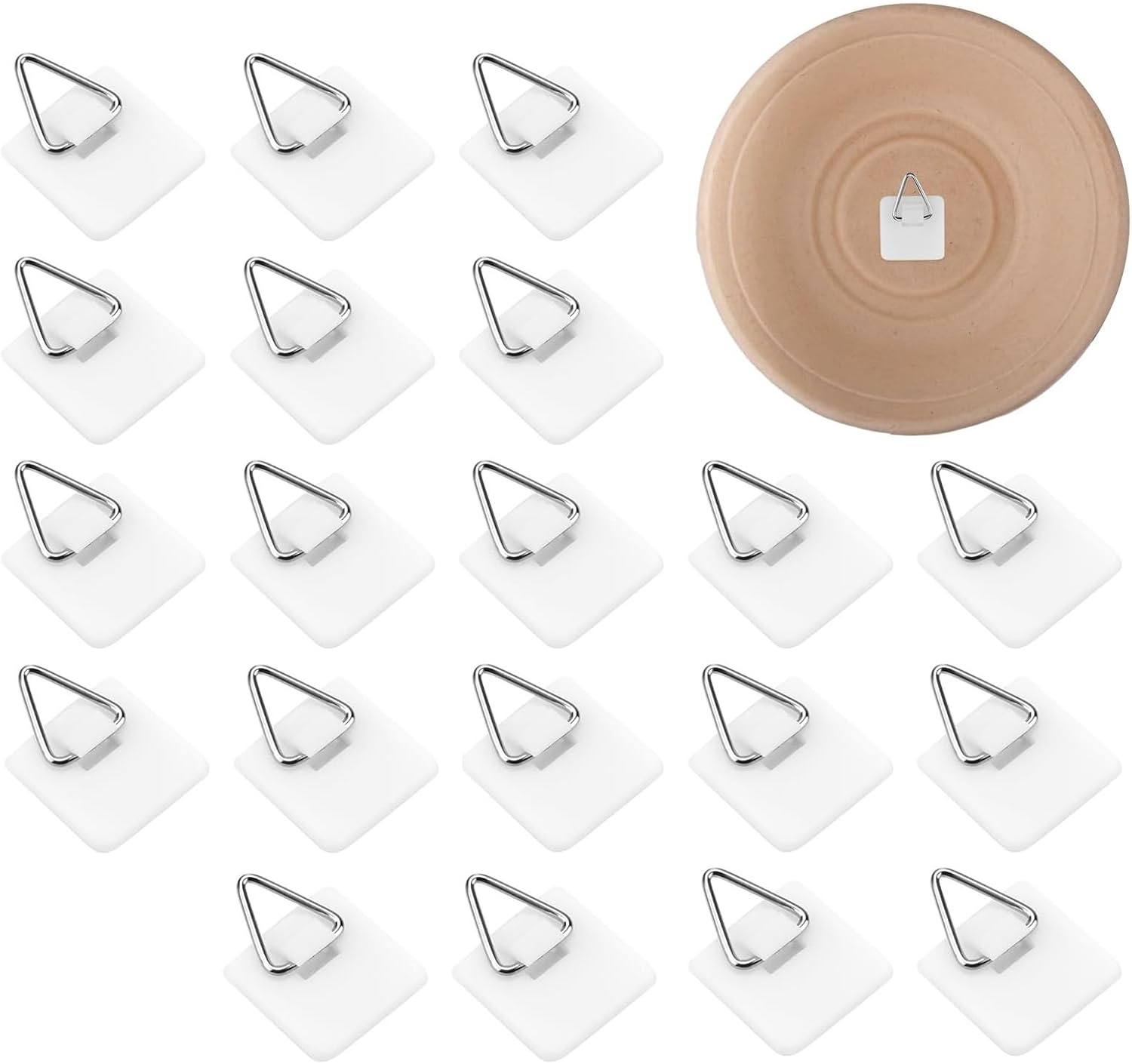 Set Mit 20 Selbstklebenden Haken Aus Verzinktem Metall, Rostfrei, Verschleißfest, Ideal Für Glatte Oberflächen – Perfekt Zum Aufhängen Von Fotos, Dekorationen Und Mehr.