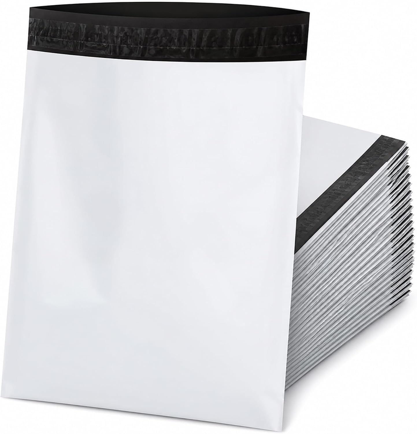 Packung Mit 35 Großen Versandbeuteln (40 X 55 Cm) – Für Kleidung – Weißer Kunststoff – Mit Selbstklebendem Verschluss – Blickdicht – Wasserdicht – Reißfest