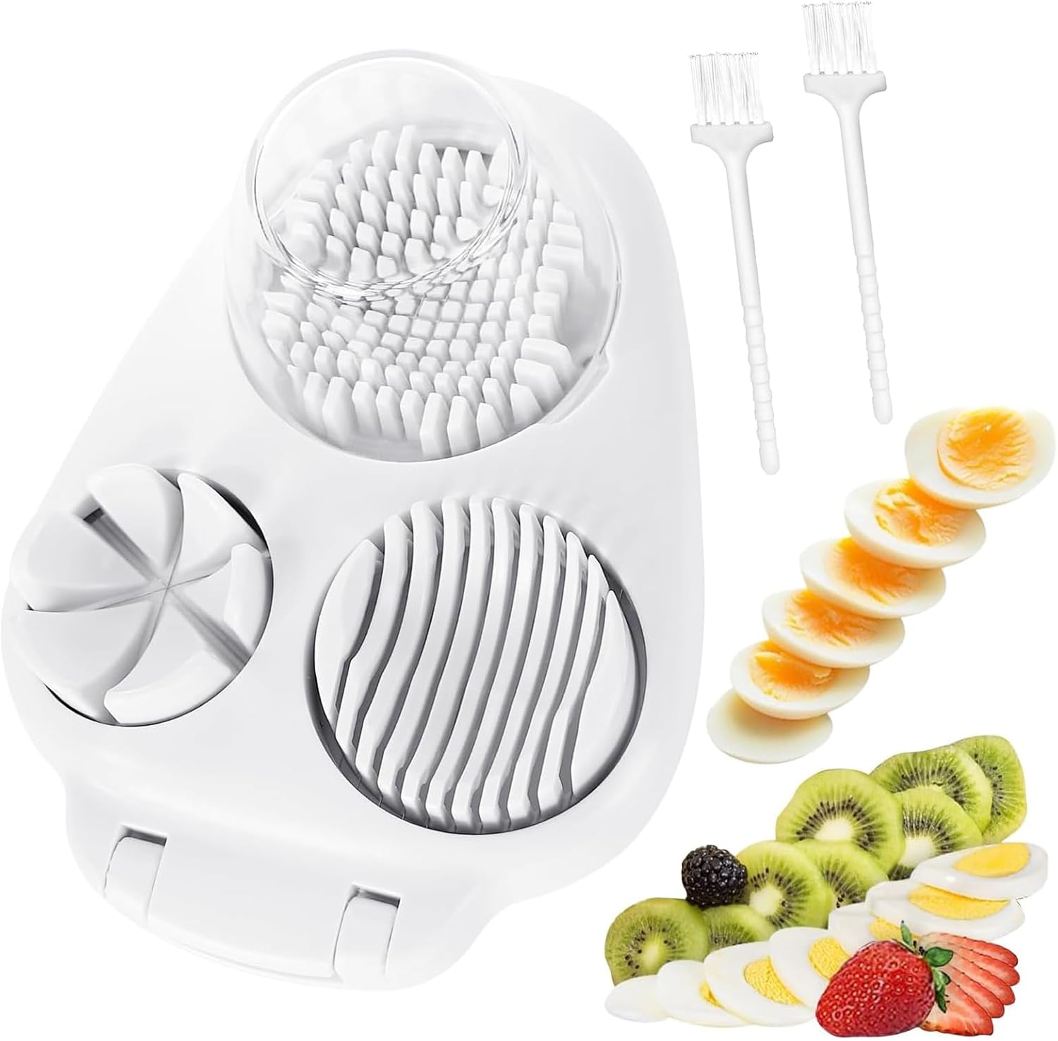 Eierschneider, Eierschneider Für Weichgekochte Eier, 3-in-1-eierschneider, Universeller Eierschneider, Professioneller Eierschneider, Leicht Zu Reinigender Eierteiler, Für Eier, Kiwis, Erdbeeren Und W
