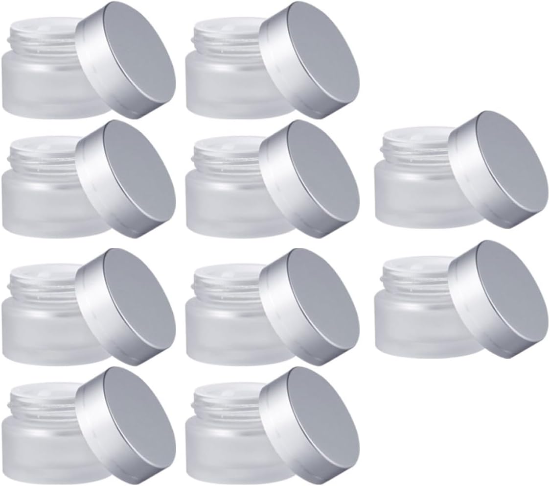 10 Stück Milchglas-cremedöschen, 15 G, Unterteilte Behälter Für Sahne, Hygienisch Sauber, Ideal Für Reisen Und Partys