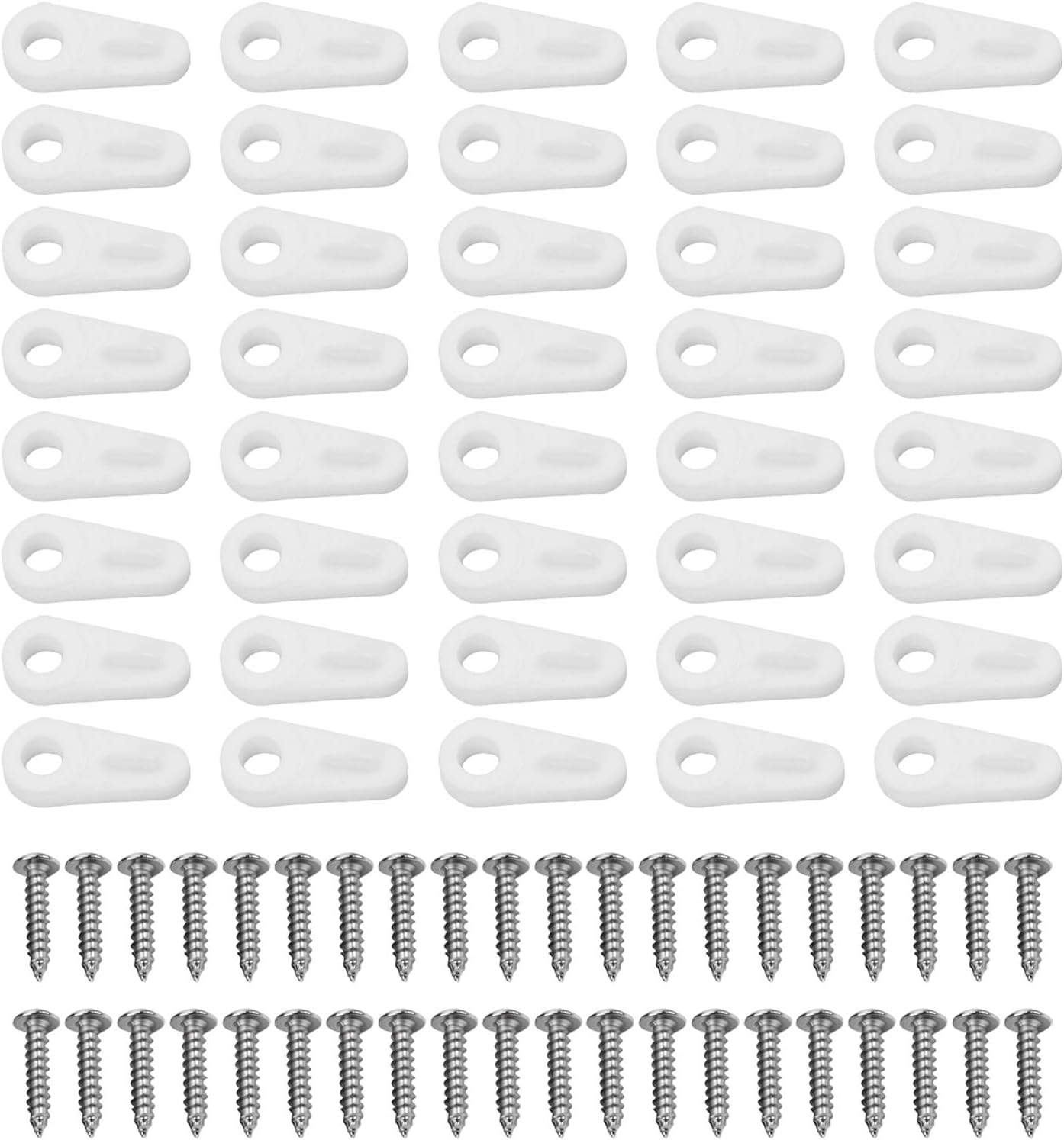 40 Sets Fenstergitterclips, Kunststoffhalterungen