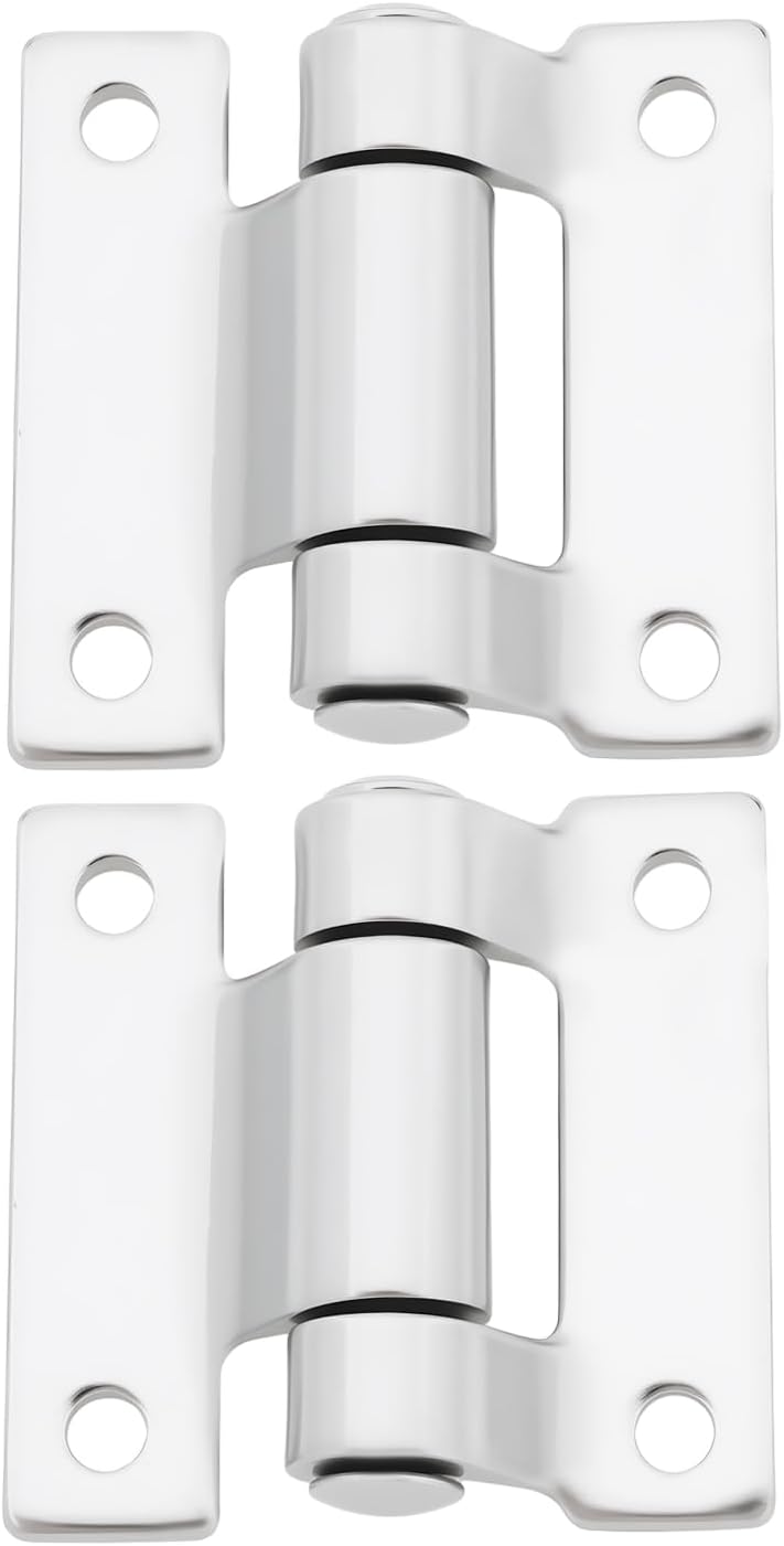 2 Stück Edelstahlscharniere 60 X 60 Mm, Lochabstand 44 Mm Für Schranktüren