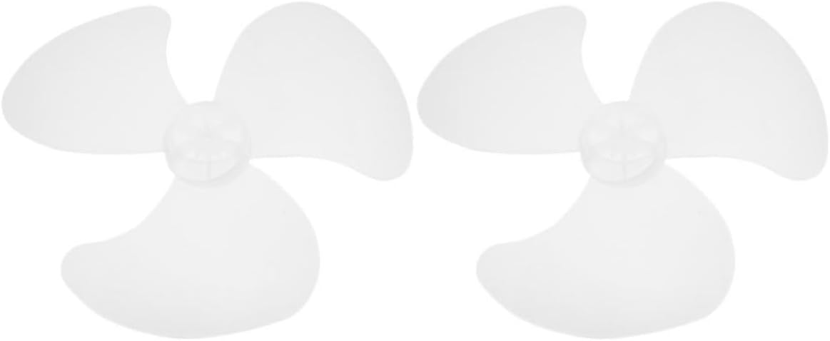Weiße Kunststoff-dreiflügel-ventilatorflügel, Leise Und Leistungsstark Für Elektrische Ventilatoren, Ideal Für Sommerpartys Und Büros, 2er-pack