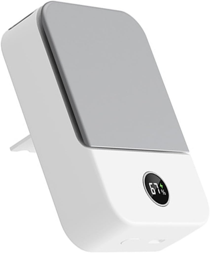 Usb-wiederaufladbarer Nackenventilator, Tragbarer, Leiser Nackenventilator, 2000-mah-akku, Sorgt Für Sommerliche Atmosphäre Auf Reisen Und Zu Hause.