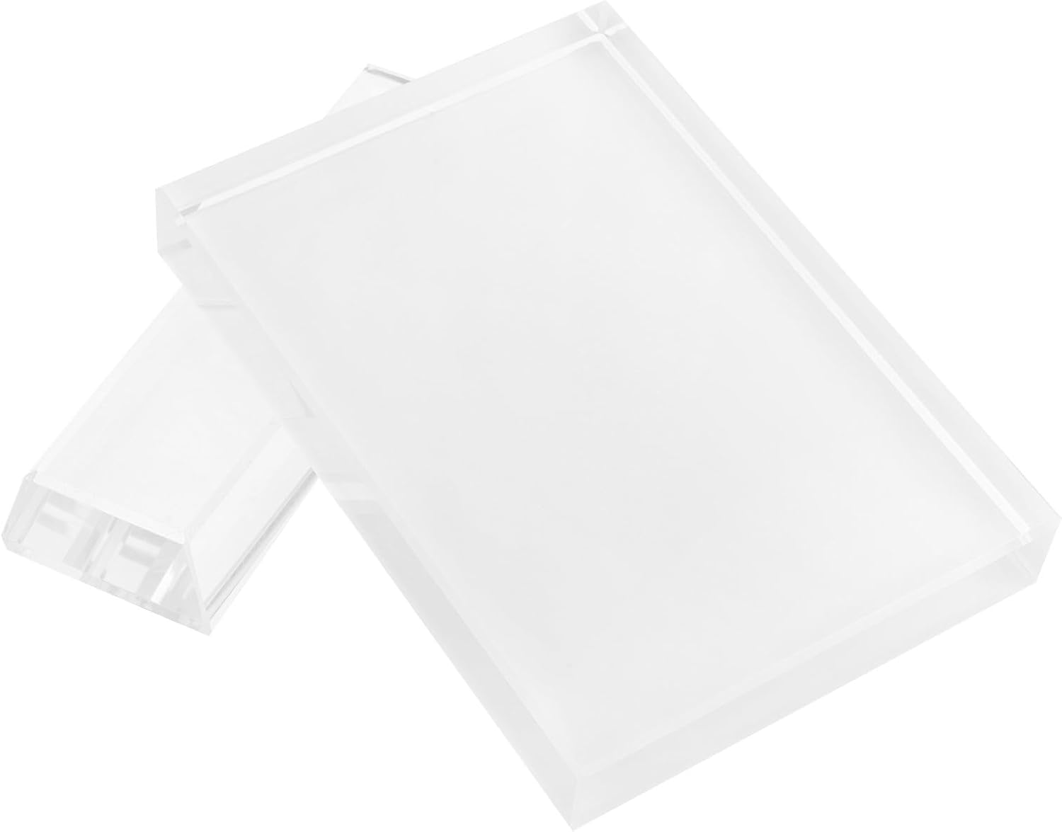 Einseitiger Sublimations-fotorahmen Aus Transparentem Kristallglas, Sublimationstechnologie, Für Diy-projekte Und Heimdekoration