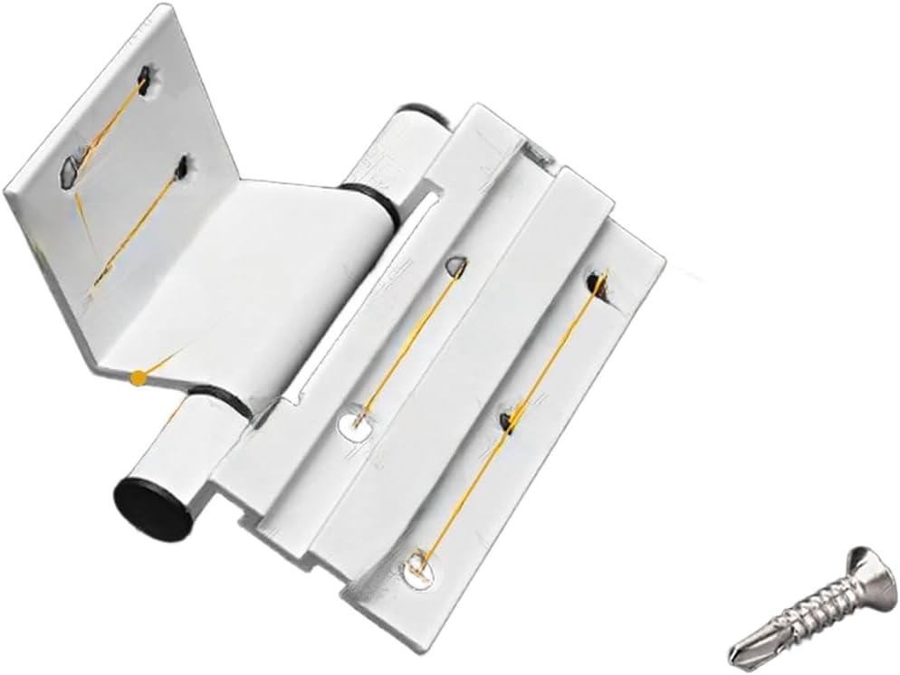 Scharnier Für Drehtüren, Aluminiumlegierung, 3 Mm Dick (ausführung A, Weiß)