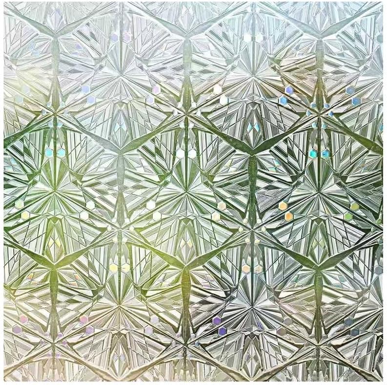 3d-fensterfolie, Dekorativ, Selbstklebend, Sichtschutz, Pvc (60 Cm X 100 Cm)