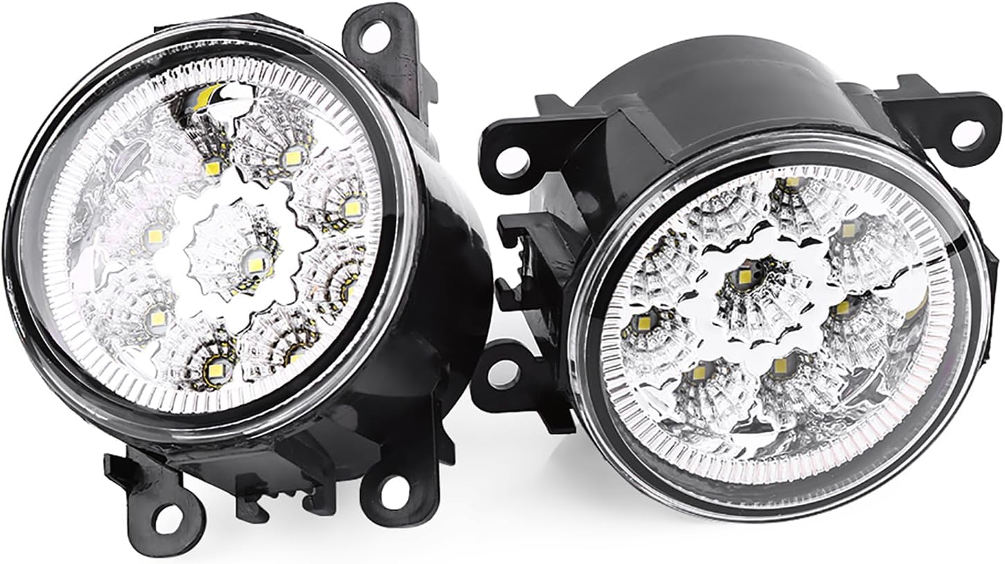 Led-nebelscheinwerfer, Paar Runde 12v Halo Angel Eyes Mit 9 Leds