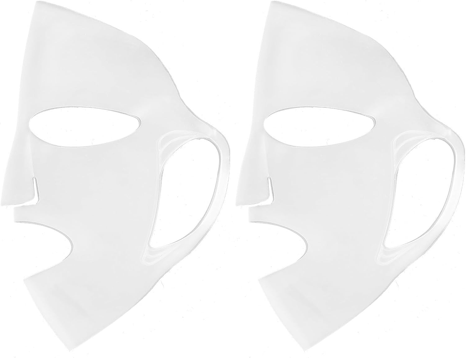 Stück Weiße Panda-silikon-schönheitsmasken, Anti-verdunstungs-silikonmasken Mit Ohrhaken, Für Friseursalons, Gesicht