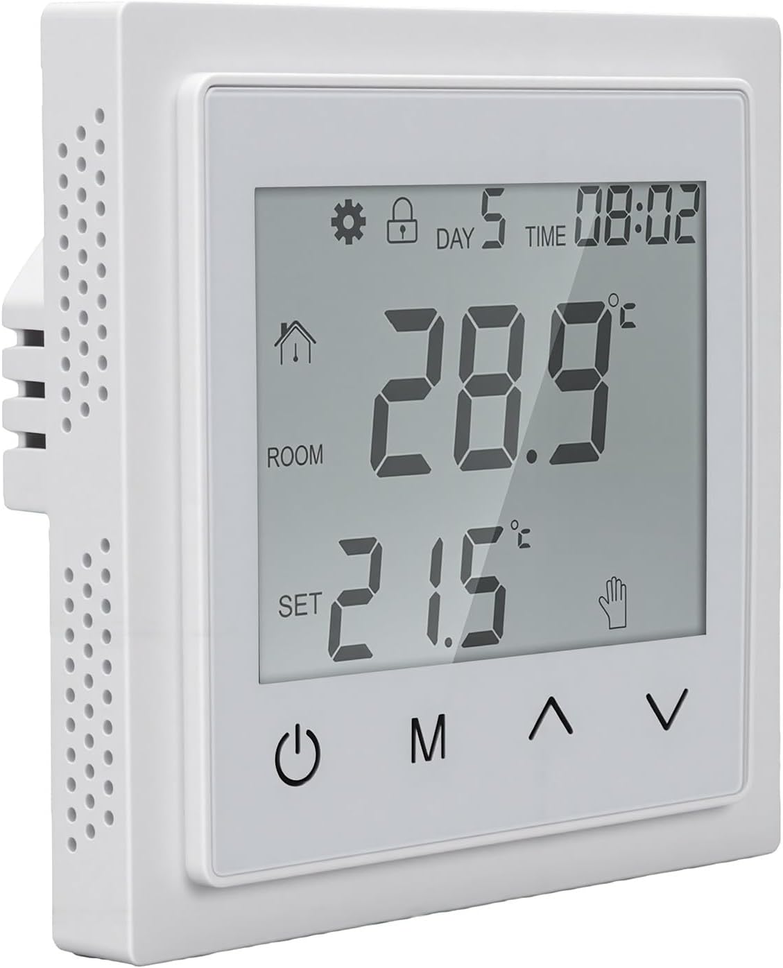 Digitales Thermostat Für Zuhause Mit Touchscreen (weiß)