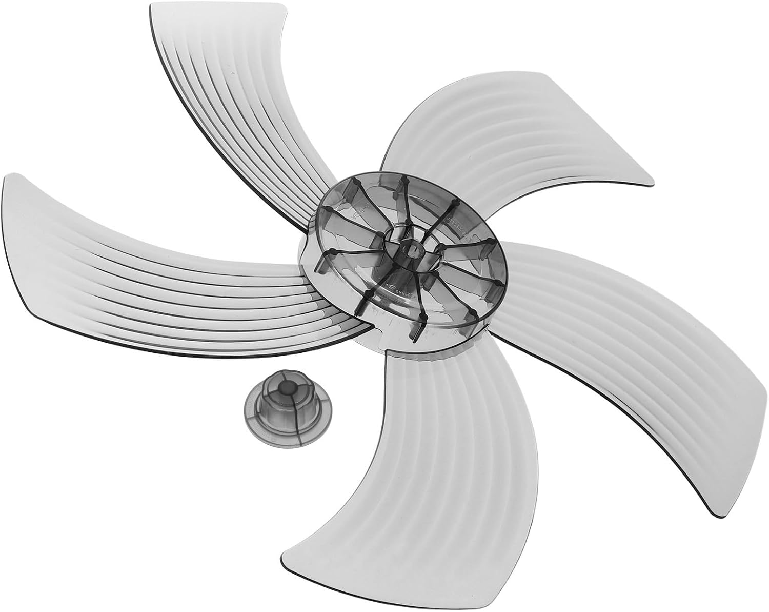 Universelle 14-zoll-ventilatorflügel Aus Kunststoff Mit 5 Flügeln Und Mutternabdeckung, Sicheres Und Zuverlässiges Ventilatorzubehör Für Zuhause, Urlaub Und Büro