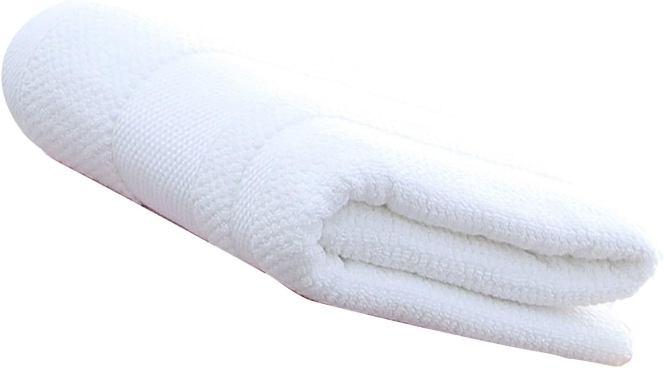 Baumwoll-badetuch 70 X 140 Cm, Dick 600 G, Weich, Hoch Saugfähig, Schnelltrocknend, Für Bad, Strand, Hotel, Reisen, Familiengebrauch (weiß)