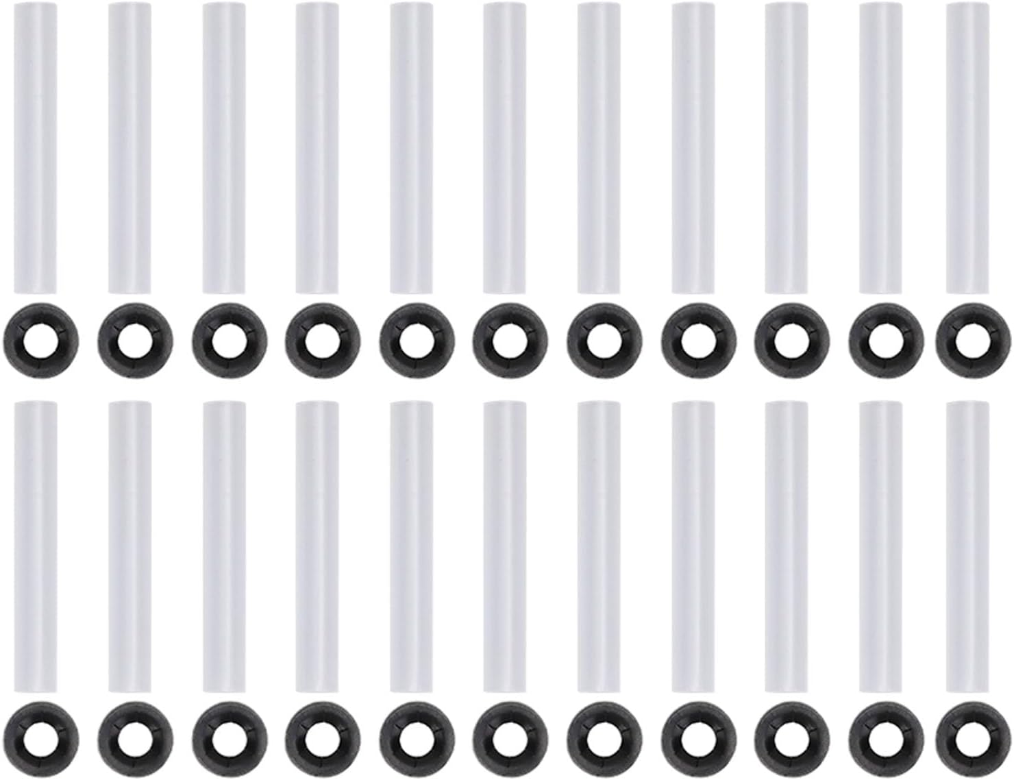 Geräuschlose Scharnierhülsen Für Garagentore, 11 Mm Innendurchmesser Und 22 Mm Außendurchmesser, Metallrollenwellen-geräusche Für Bohrungen (set Mit 22 Stück)