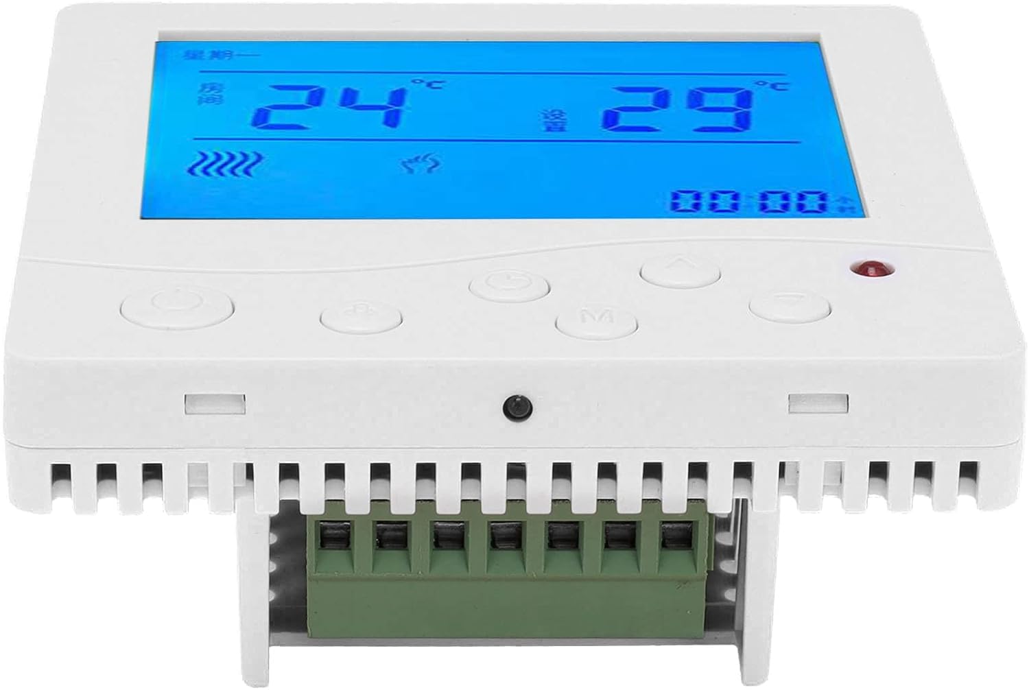 Intelligenter Lcd-thermostat, Digitaler Ac220v-temperaturregler Mit Sensor Und Großem Display Für Klimaanlagen