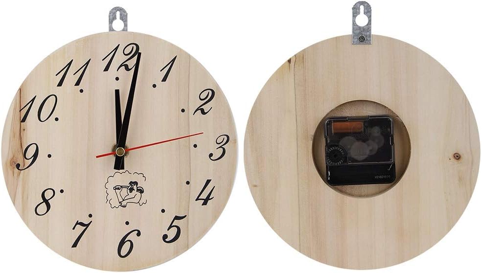 Saunauhr Aus Holz, 7,87 Zoll, Große Ziffern, Timer