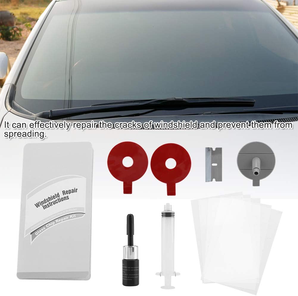 Windschutzscheiben-reparaturset, Rissreparaturwerkzeug, Werkzeug Zur Reparatur Von Autoglasbrüchen Mit Harzapplikator Zur Windschutzscheibenrestaurierung