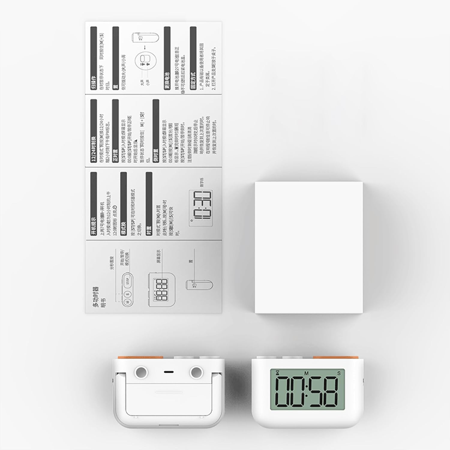 Magnetischer Digitaltimer Mit Countdown-funktion Und Großem Display