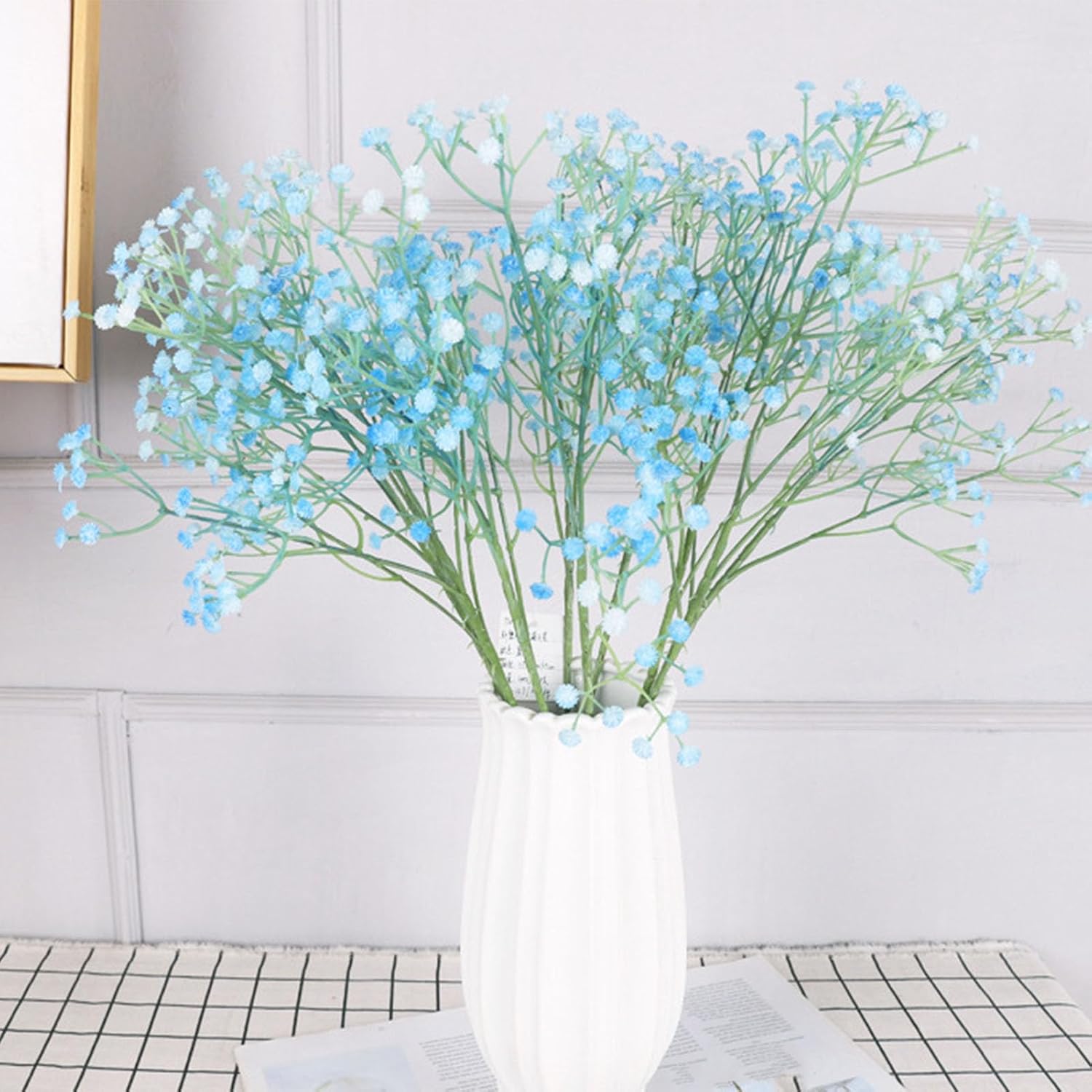 Künstliches Schleierkraut, 3 Zweige, Künstliches Gypsophila Aus Kunststoff Für Hochzeitsdekorationen Mit Realistischem Design, 108 Blüten, 62 Cm