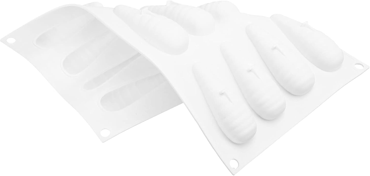 Silikon-kuchenform In Karottenform, 12 Mulden, Zum Backen Von Schokoladenmousse, Antihaftbeschichtet, Leicht Zu Lösen