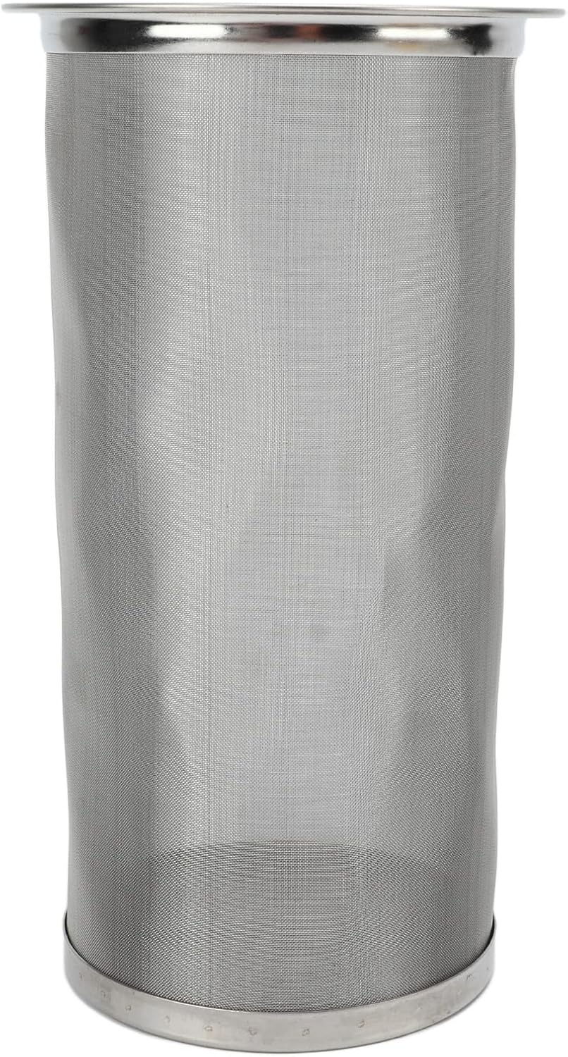 Kaltbrüh-kaffeefilter, Wiederverwendbarer Zylindrischer Filter Aus Edelstahl 304, Weite Öffnung Mit Dichtungsring, Weiß, Zur Zubereitung Von Tee Und Eiskaffee