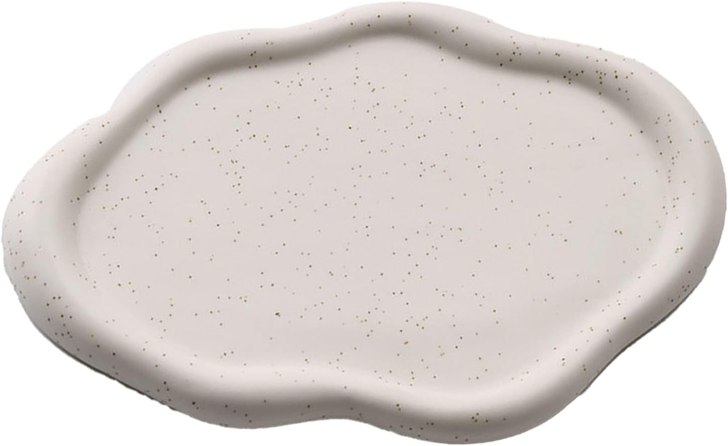 Glänzende Keramik-schmuckplatte, Schlichtes Design, Dekoratives Tablett Für Ringe, Uhren, Brillen, Haarbänder (weißes Oval)