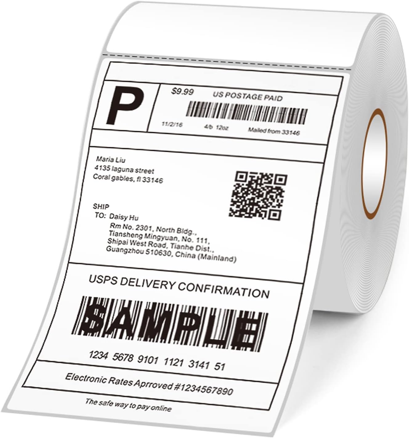 Thermotransfer-versandetiketten, Etikettenrolle