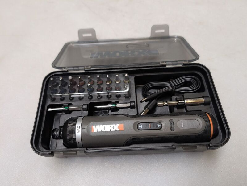 [neuwertig] B-ware Worx Akku-schrauber 4v 2,0ah Li-ion Schrauber Inkl. Koffer Handlich Leicht