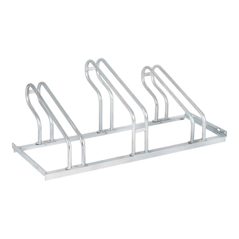 [gebraucht] B-ware Stier Fahrradständer Für 3 Räder Verzinkt Stahl Bügelparker Ständer 1050 Mm