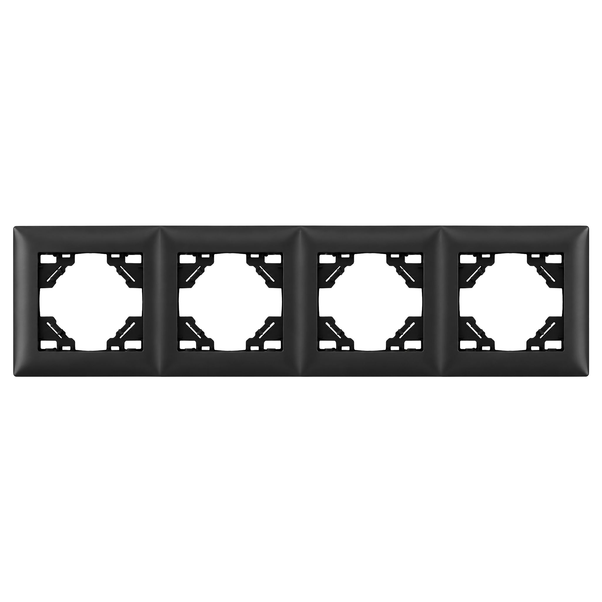 Toolight Vierfachrahmen Für Steckdosen Oste Jnh016-4f Black