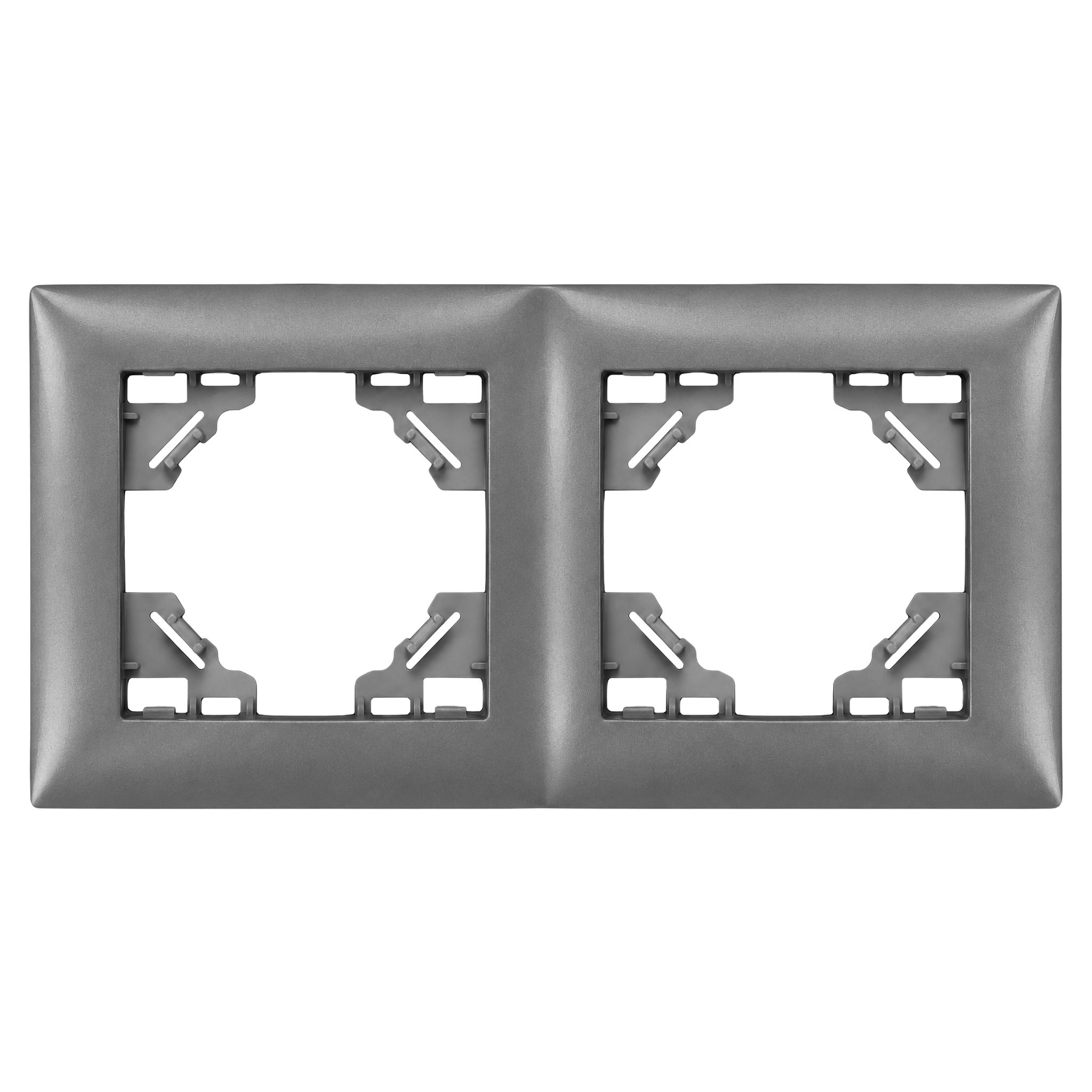 Toolight Zweifachrahmen Für Steckdosen Oste Jnh014-2f Grey
